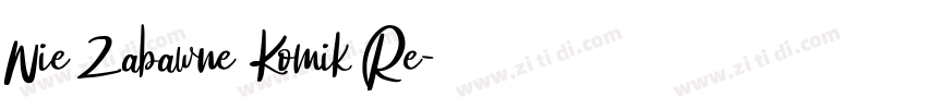 Nie Zabawne Komik Re字体转换